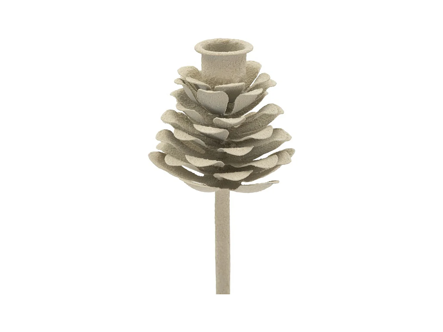 Bougeoir MF741, Beige, 11,5x11,5x33,5 cm, Seven Design