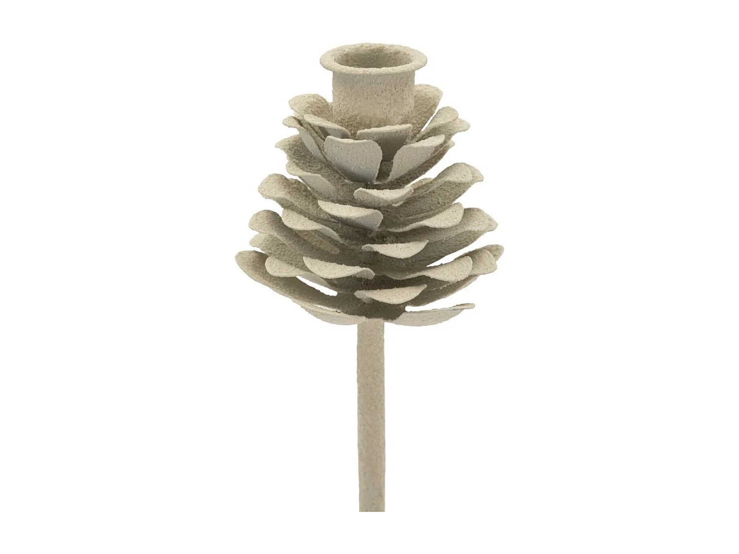 Bougeoir MF741, Beige, 11,5x11,5x33,5 cm, Seven Design