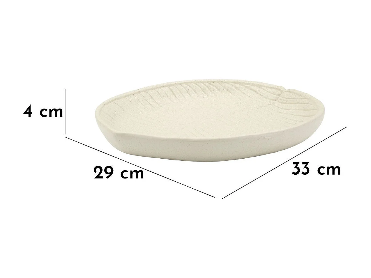 Plateau MF861, Beige, 33x4x29 cm, Seven Design