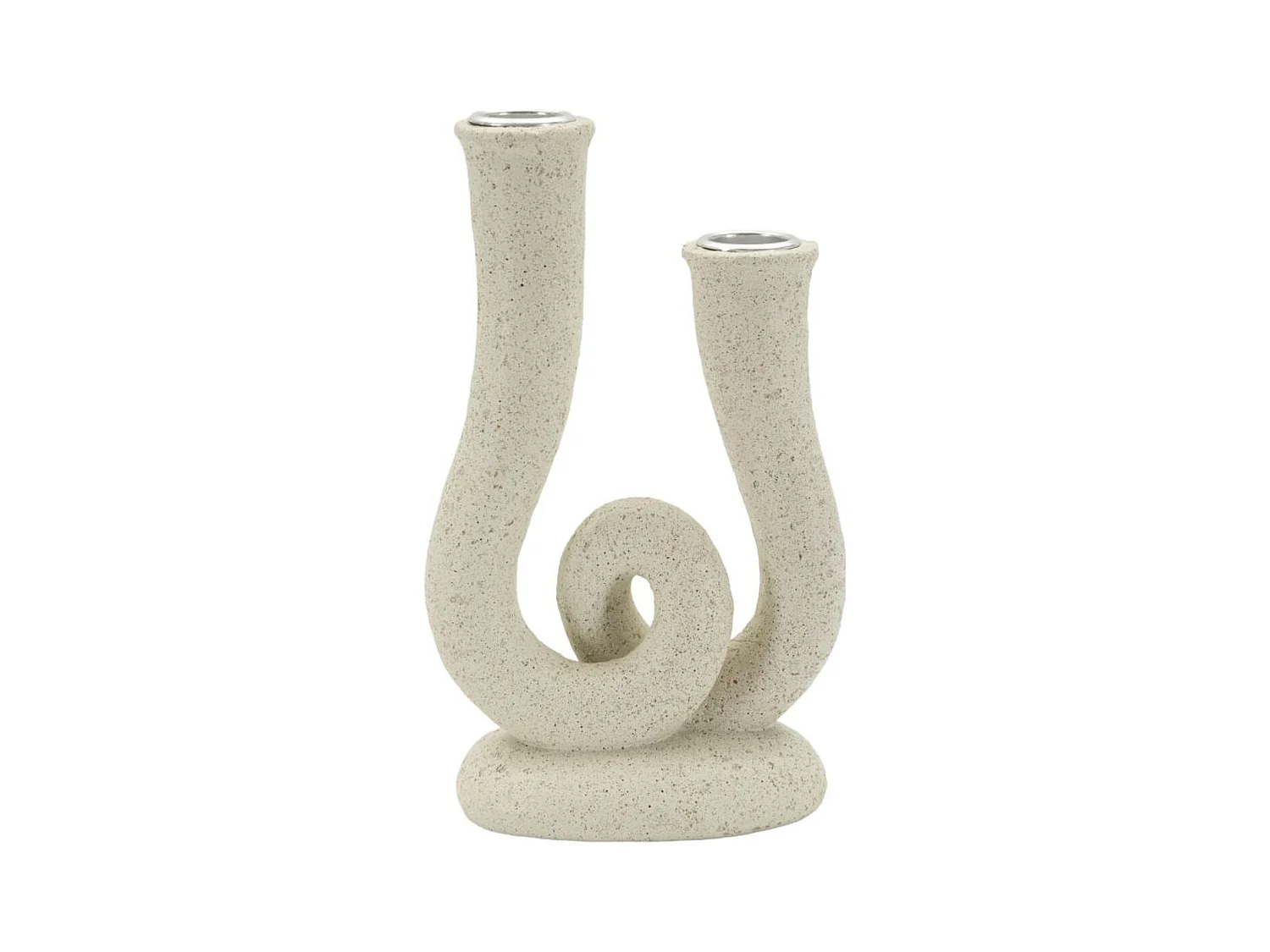 Bougeoir MF746, Beige, 12x7x20 cm, Seven Design