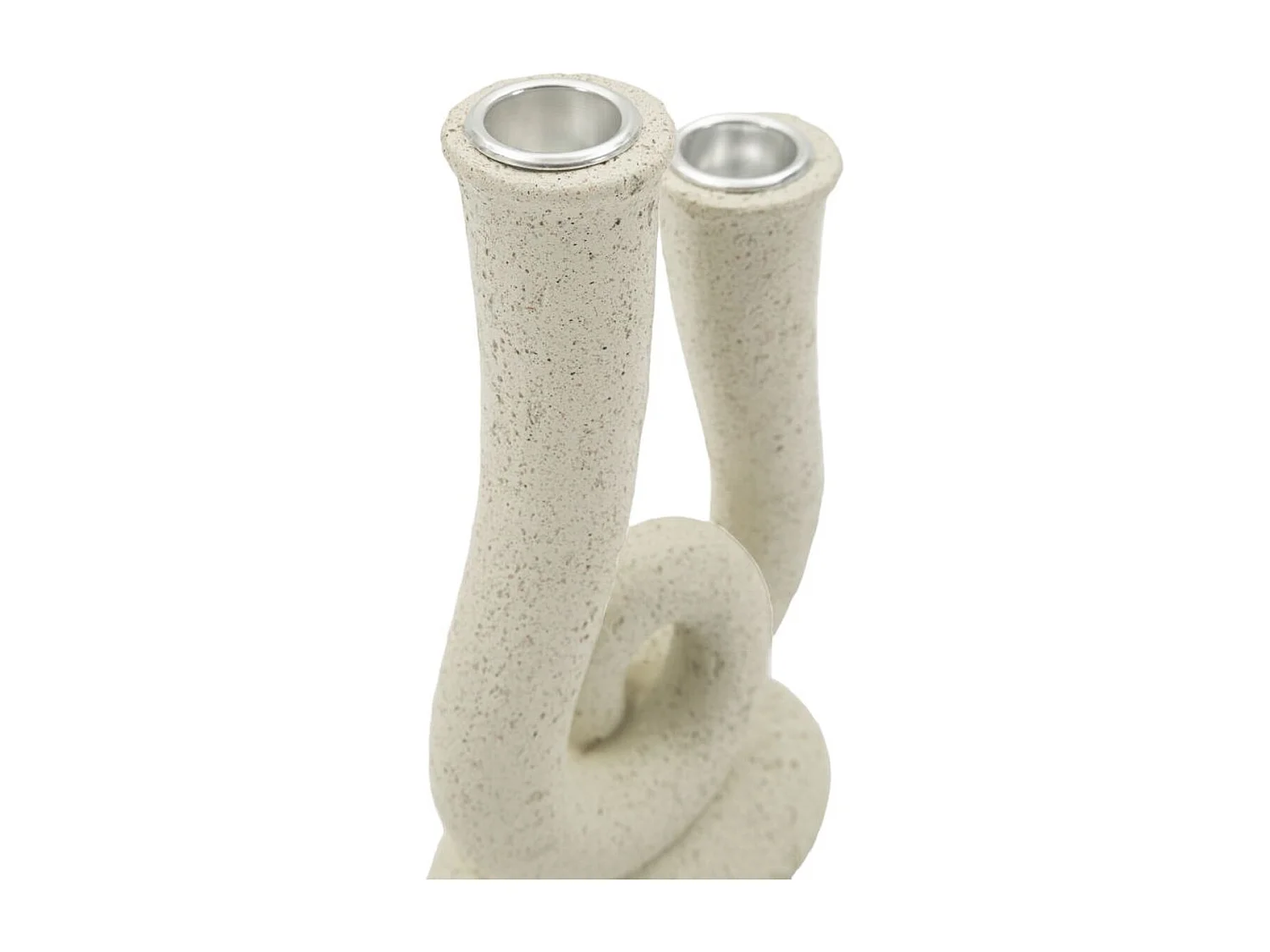 Świecznik MF746, Beżowy, 12x7x20 cm, Seven Design