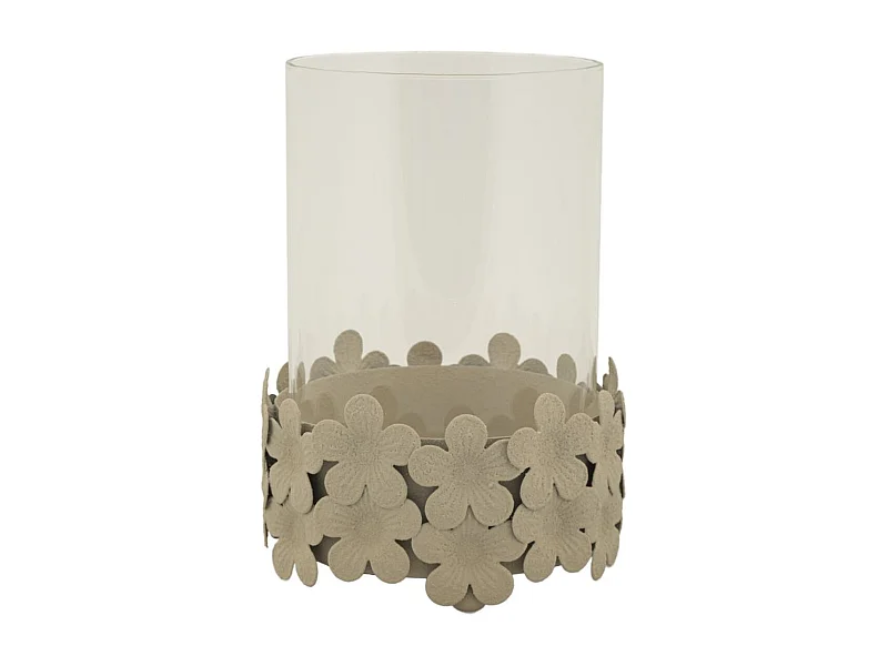 Bougeoir MF749, Beige, 12x12x16 cm, Epikasa