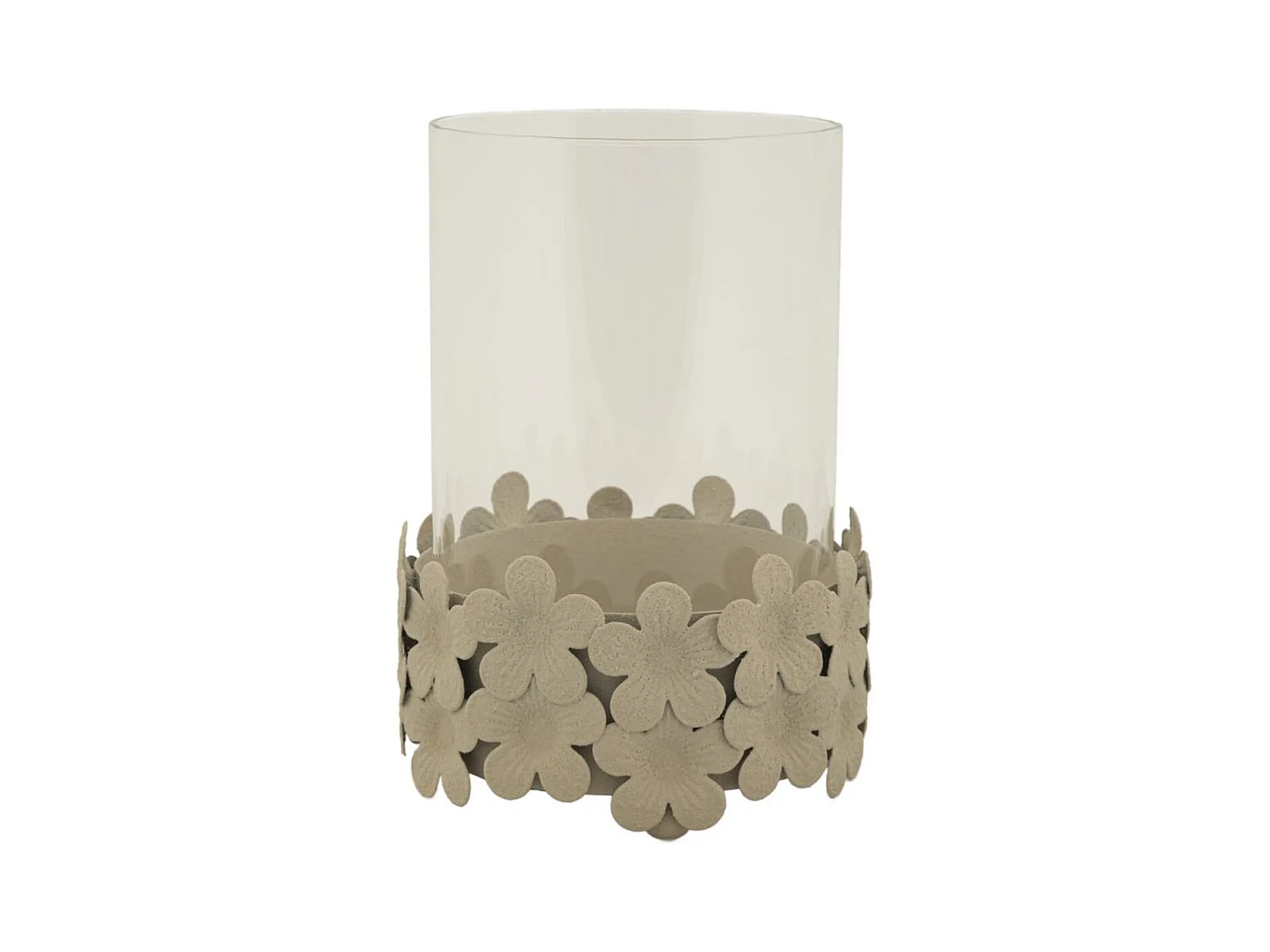 Bougeoir MF749, Beige, 12x12x16 cm, Epikasa