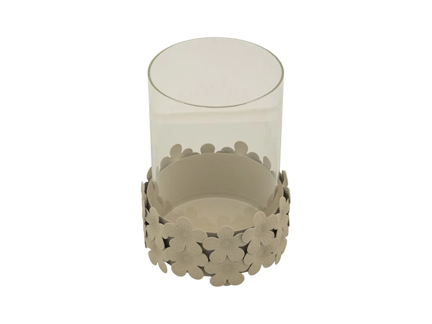 Bougeoir MF749, Beige, 12x12x16 cm, Epikasa