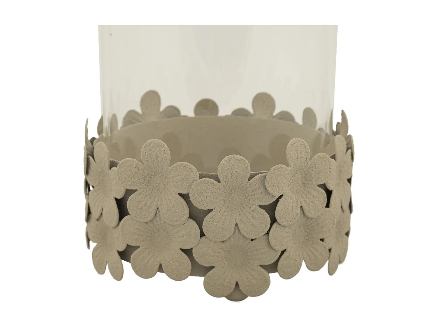 Świecznik MF749, Beżowy, 12x12x16 cm, Seven Design