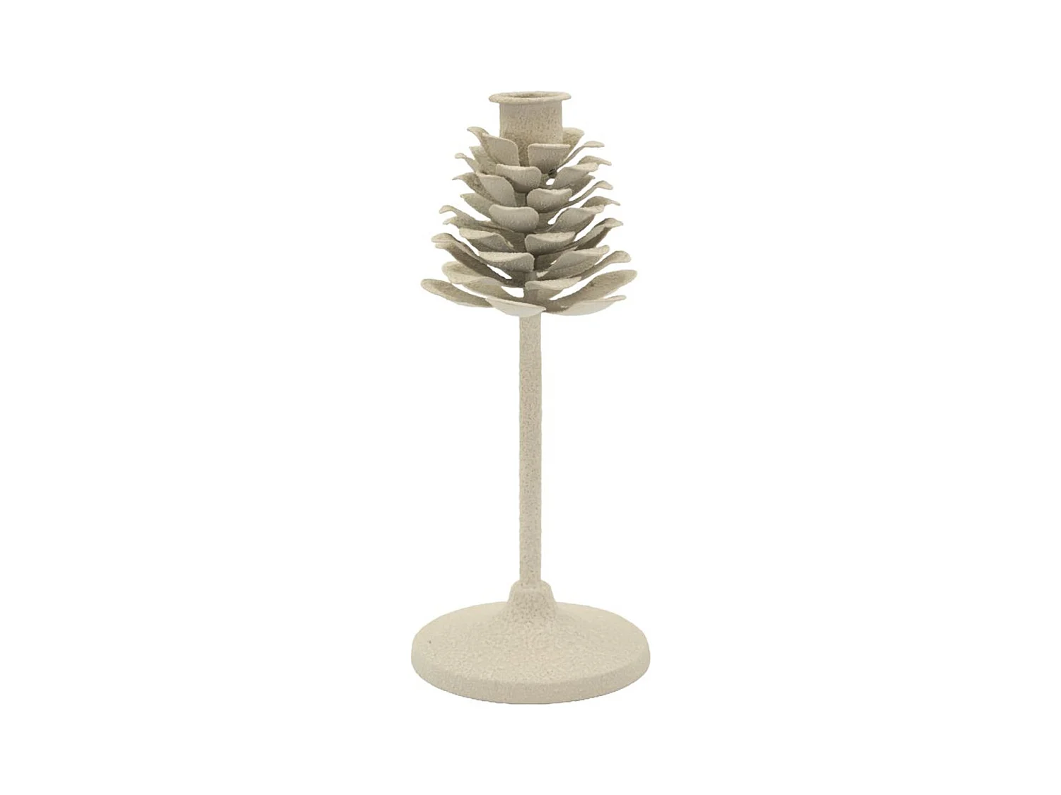 Bougeoir MF745, Beige, 9,5x9,5x22,5 cm, Seven Design