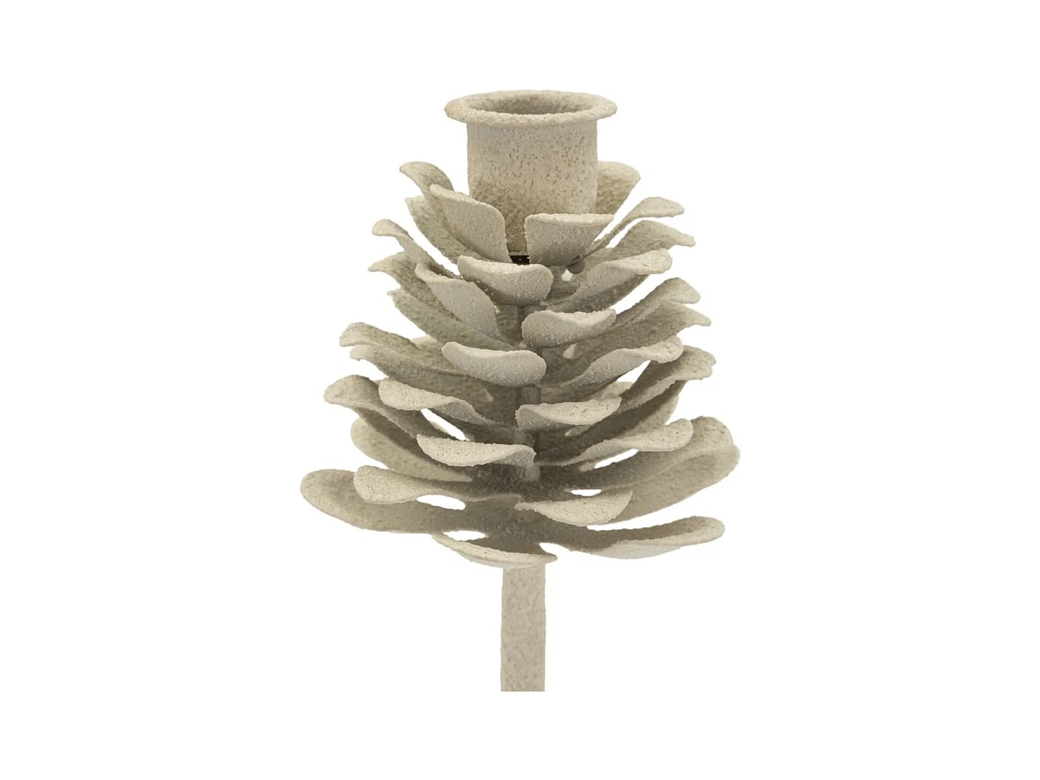 Bougeoir MF745, Beige, 9,5x9,5x22,5 cm, Seven Design