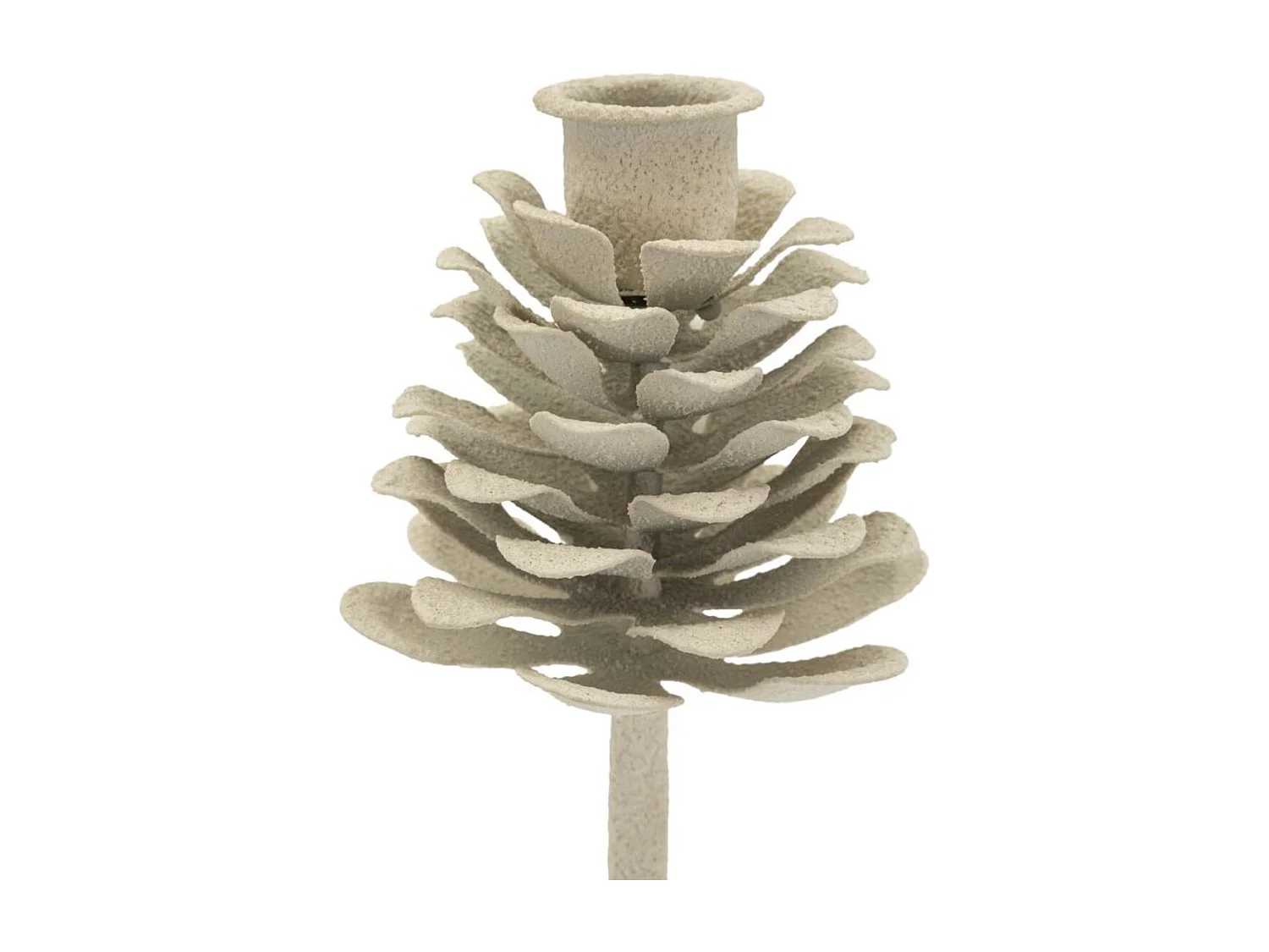 Bougeoir MF745, Beige, 9,5x9,5x22,5 cm, Seven Design