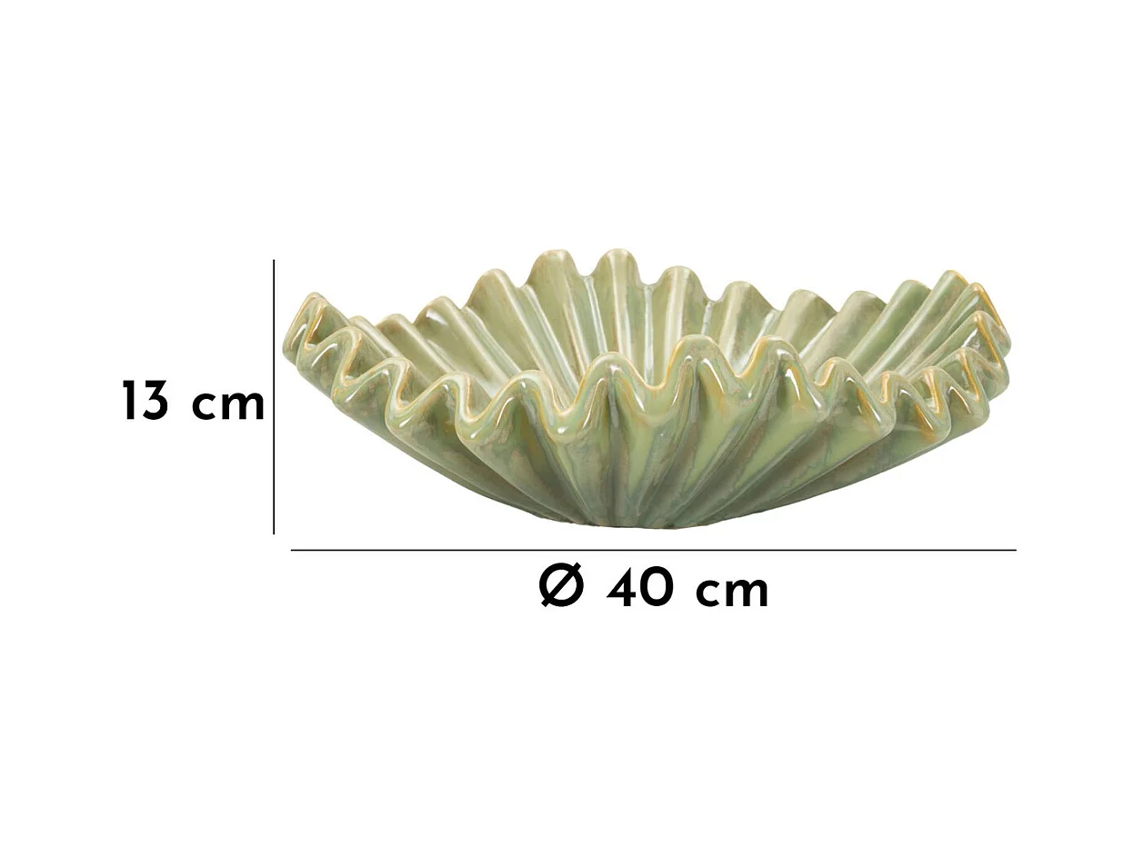 Plateau MF855, Vert, 40x40x13 cm, Epikasa