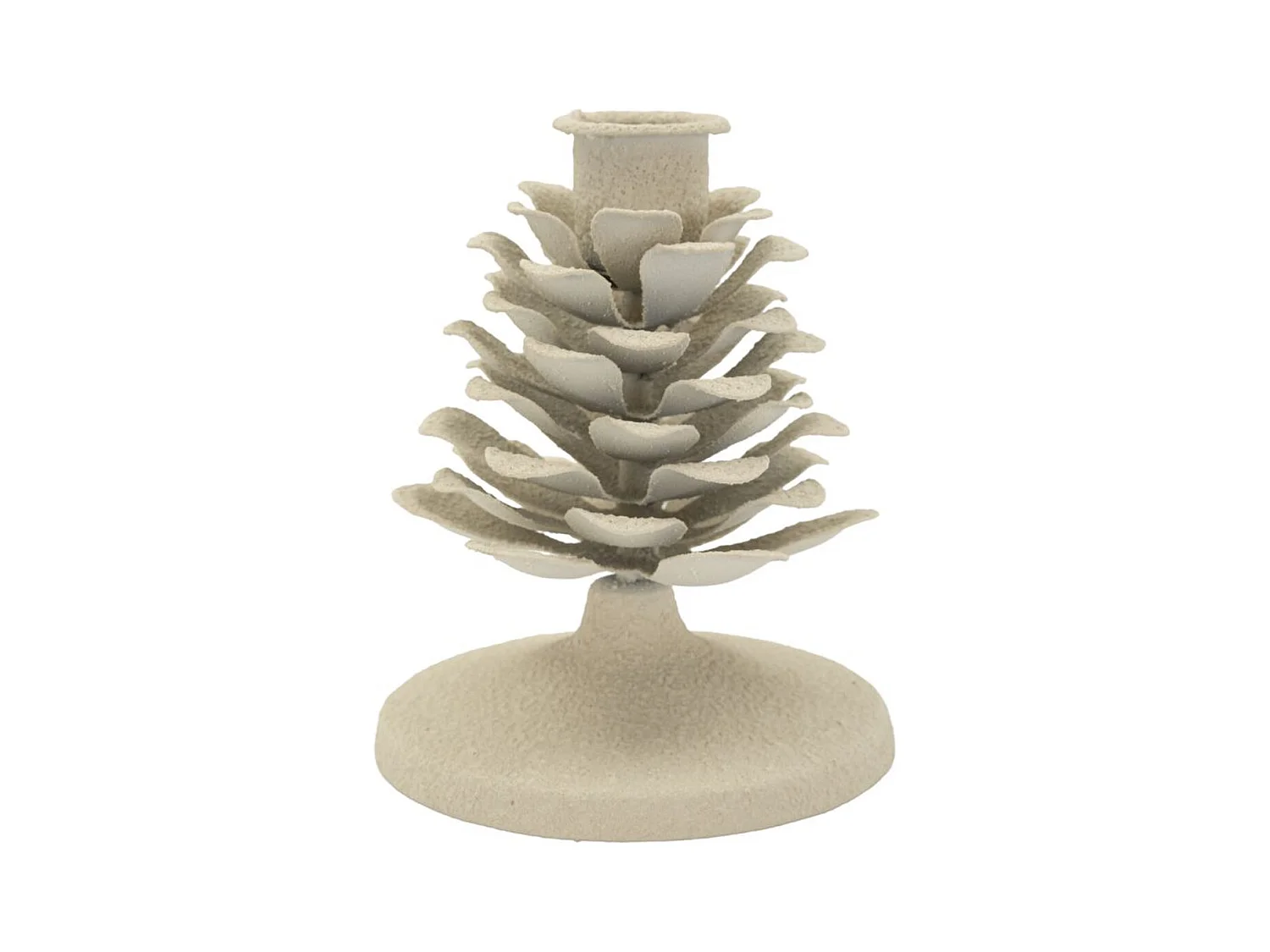 Bougeoir MF748, Beige, 9,5x9,5x11,5 cm, Seven Design