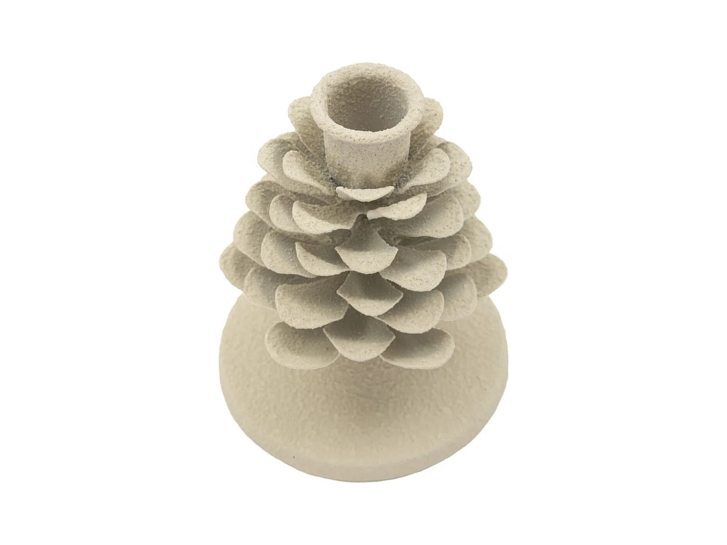 Bougeoir MF748, Beige, 9,5x9,5x11,5 cm, Seven Design