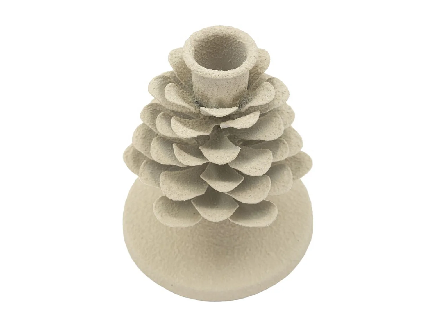 Świecznik MF748, Beżowy, 9,5x9,5x11,5 cm, Seven Design