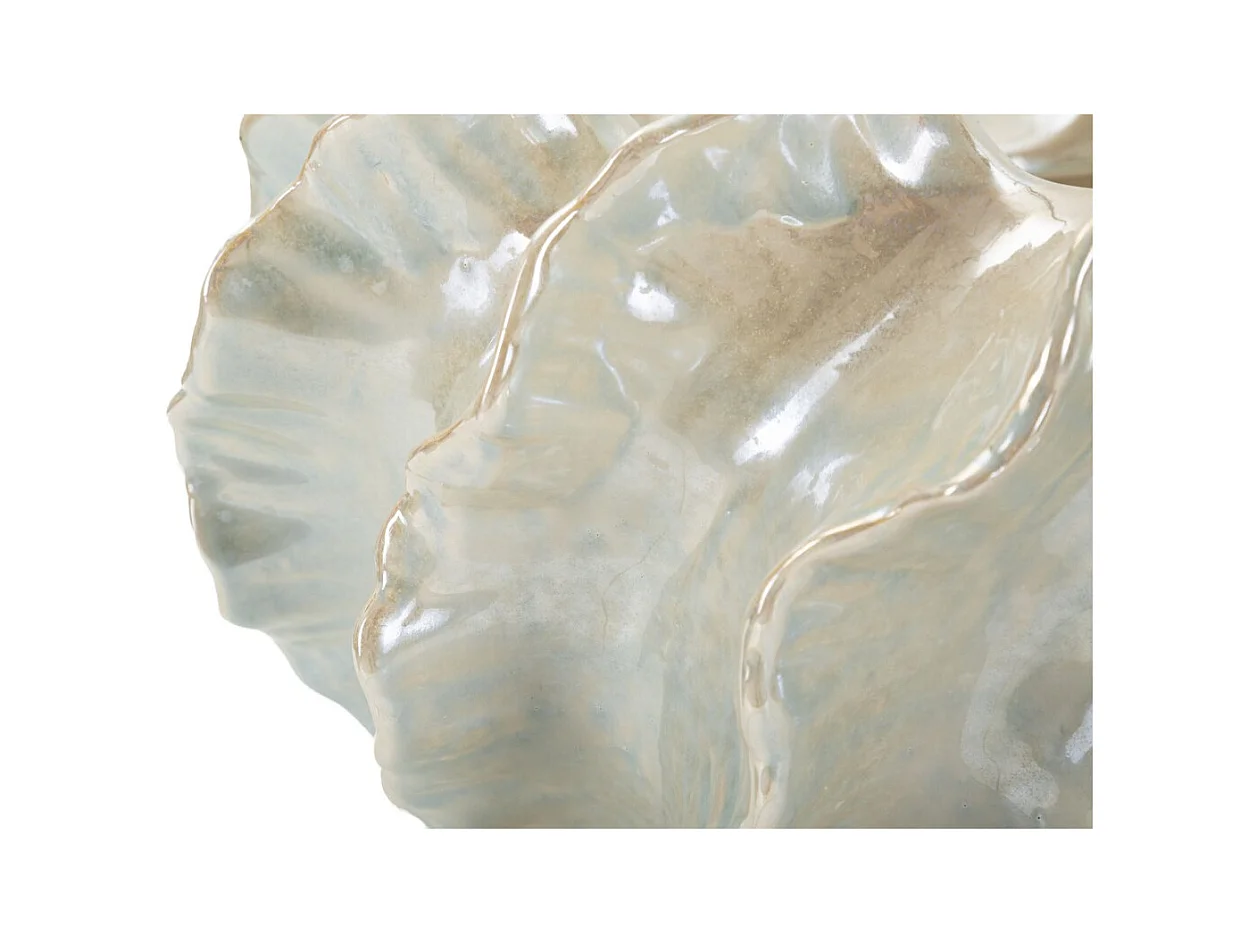 Vase Décoratif MF826, Blanc, 43x43x16 cm, Seven Design