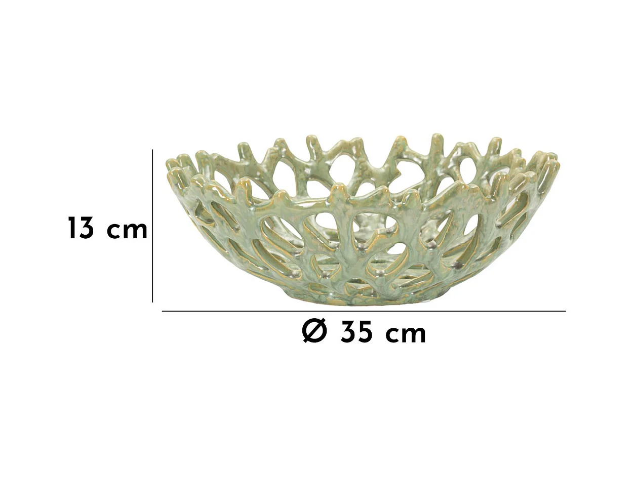 Plateau MF858, Vert, 35x35x13 cm, Seven Design