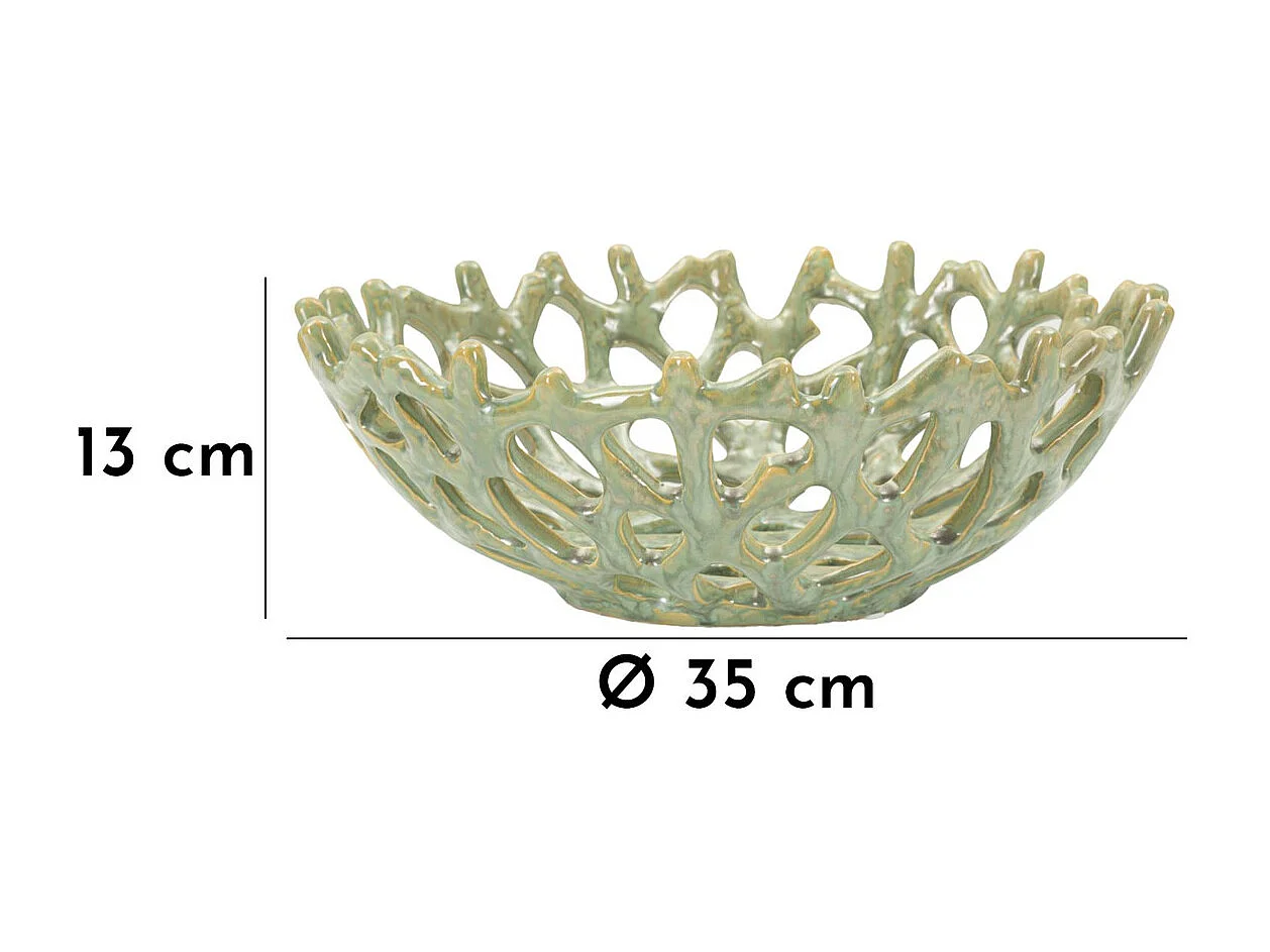 Plateau MF858, Vert, 35x35x13 cm, Seven Design