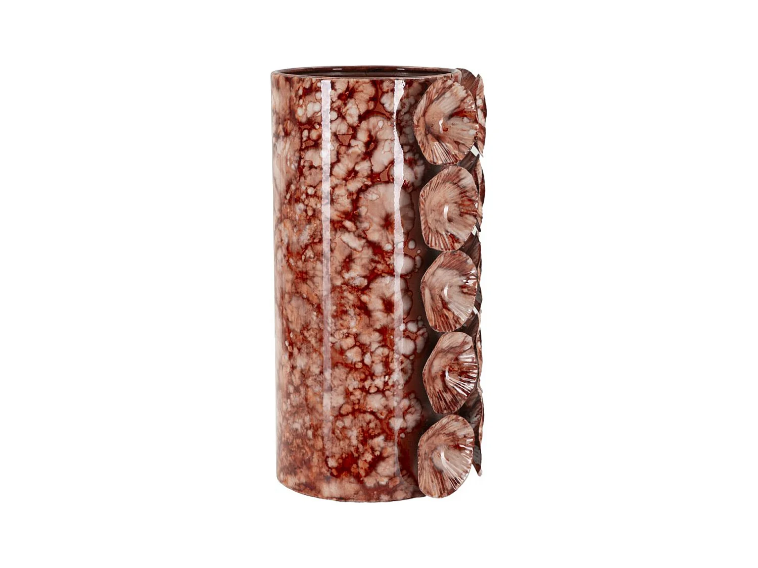 Vase Décoratif MF854, Jaune, 12,5x12,5x24 cm, Seven Design