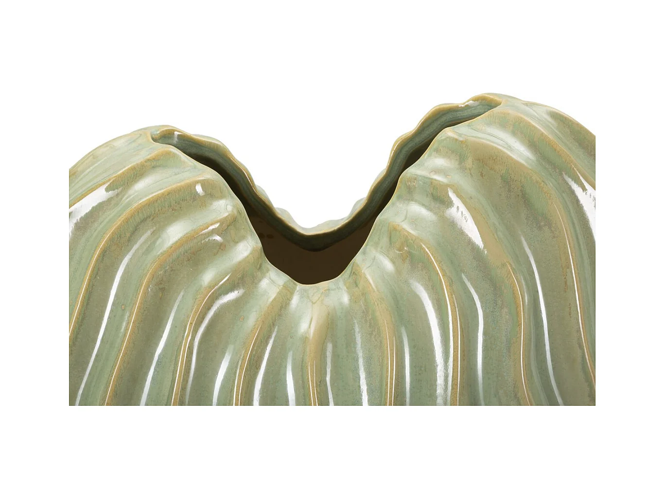 Vase Décoratif MF822, Vert, 27x14x46,5 cm, Seven Design