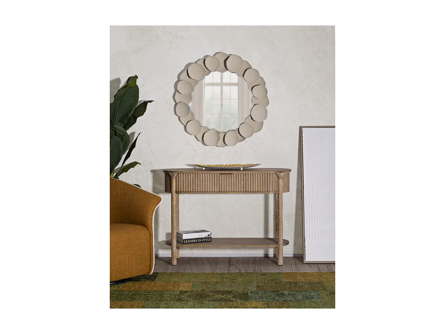 Tavolo Consolle MF758, Marrone, 110x40x80 cm, Epikasa