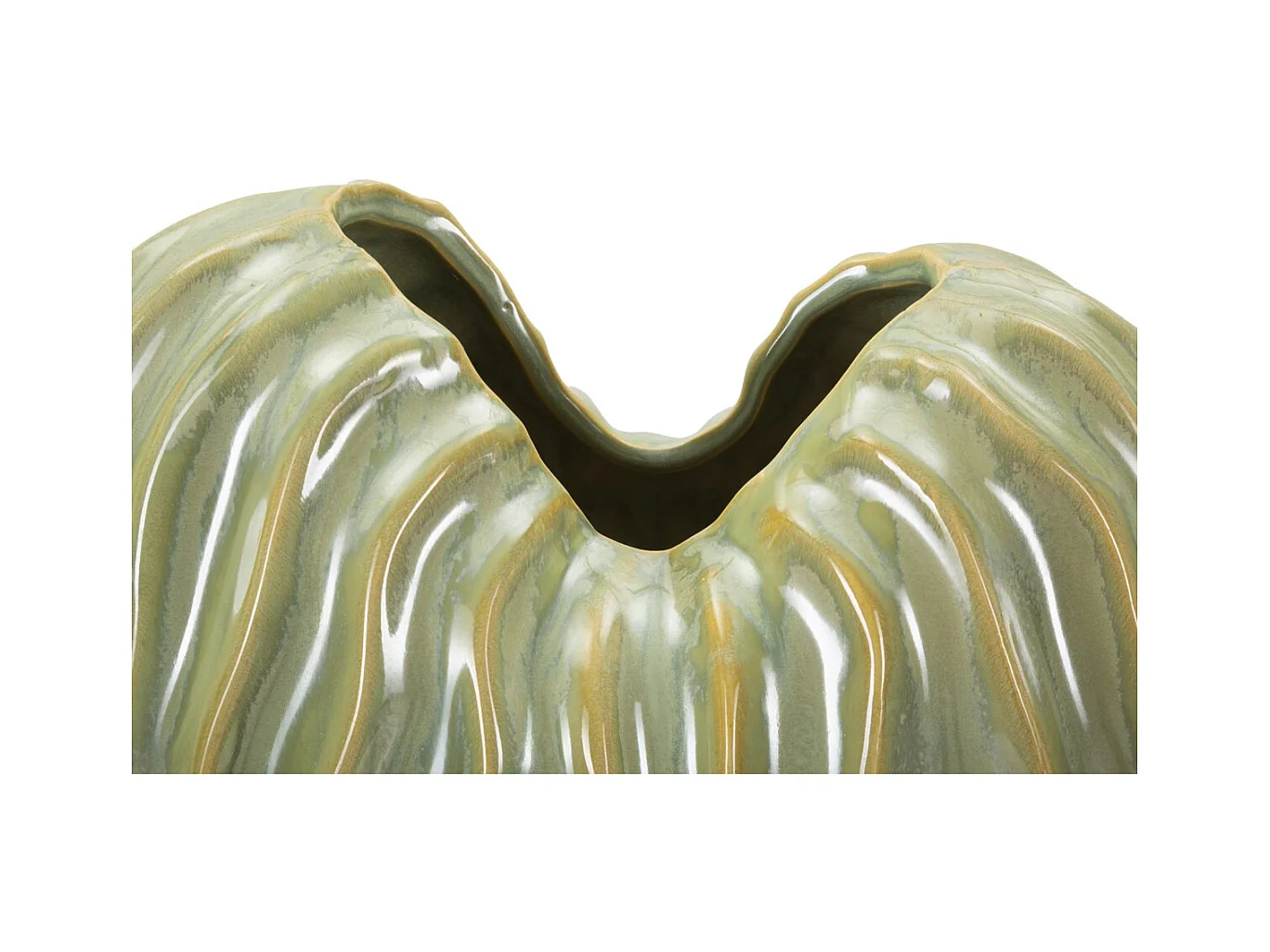 Vase Décoratif MF840, Vert, 22x10x39 cm, Seven Design