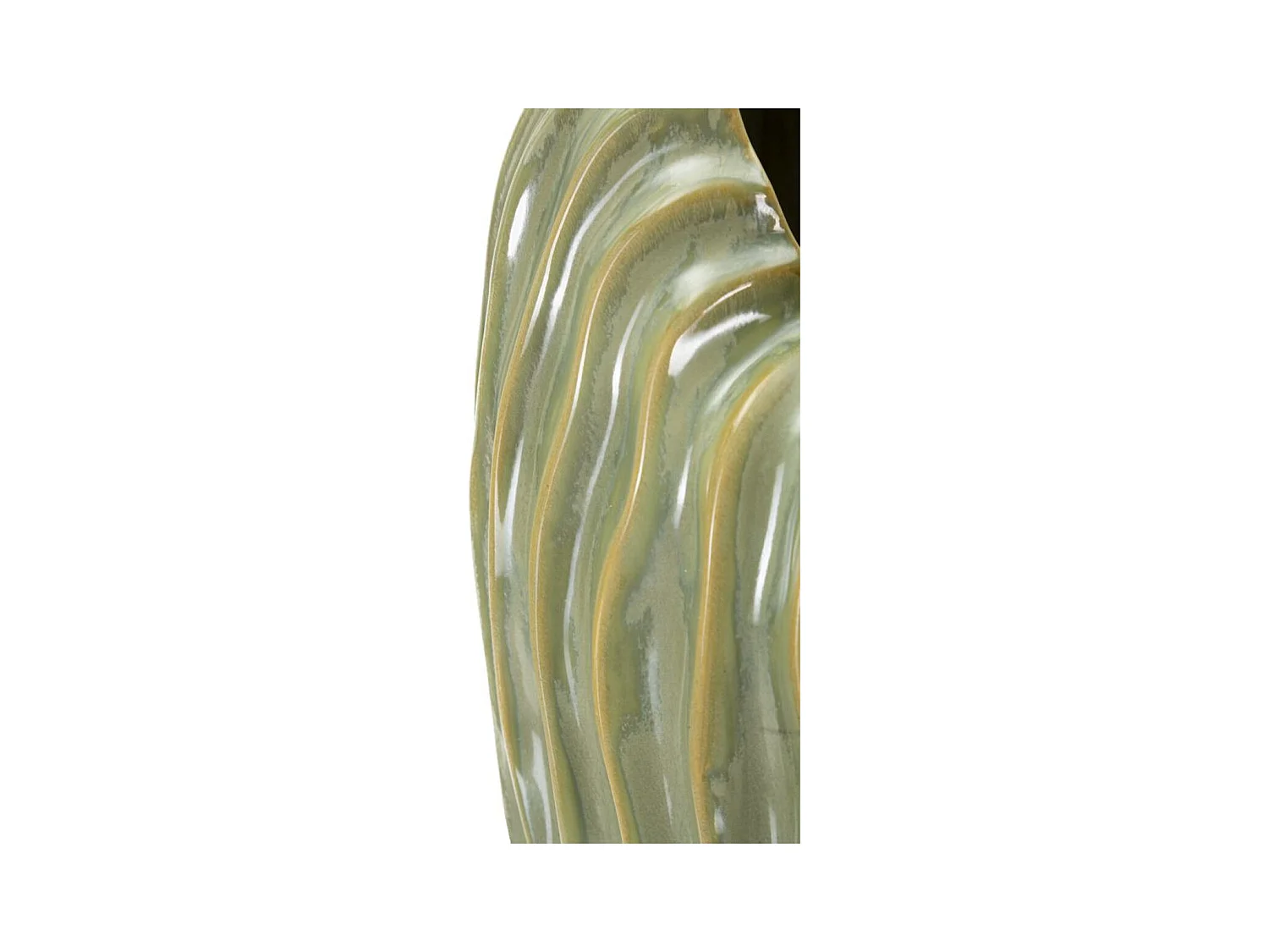 Vase Décoratif MF840, Vert, 22x10x39 cm, Seven Design
