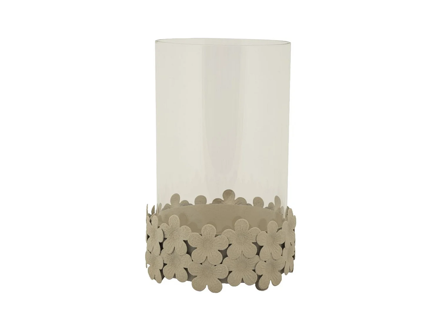 Bougeoir MF744, Beige, 14x14x21 cm, Seven Design