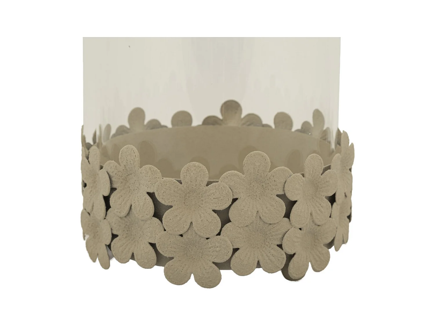 Bougeoir MF744, Beige, 14x14x21 cm, Seven Design