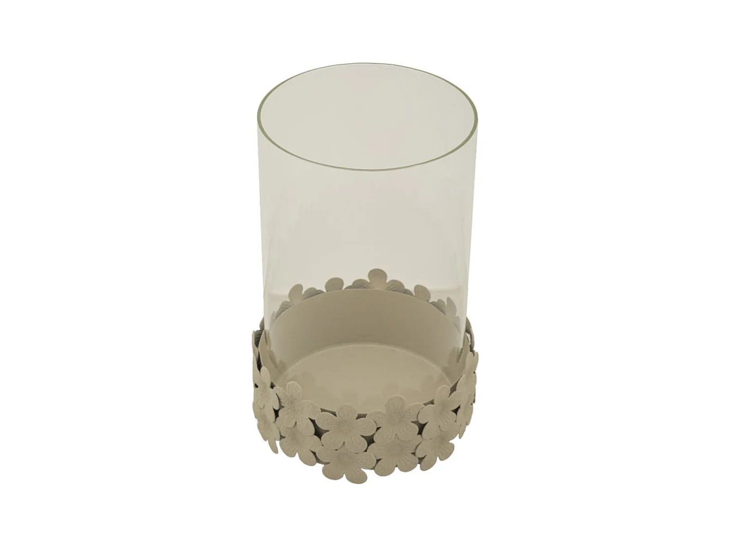 Bougeoir MF744, Beige, 14x14x21 cm, Seven Design