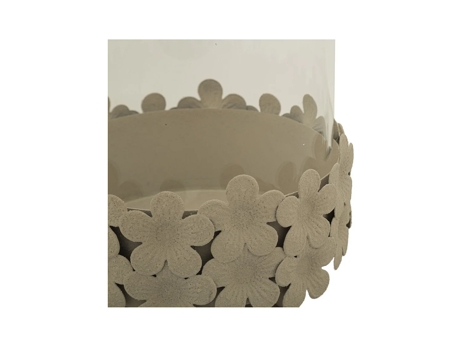 Bougeoir MF744, Beige, 14x14x21 cm, Seven Design