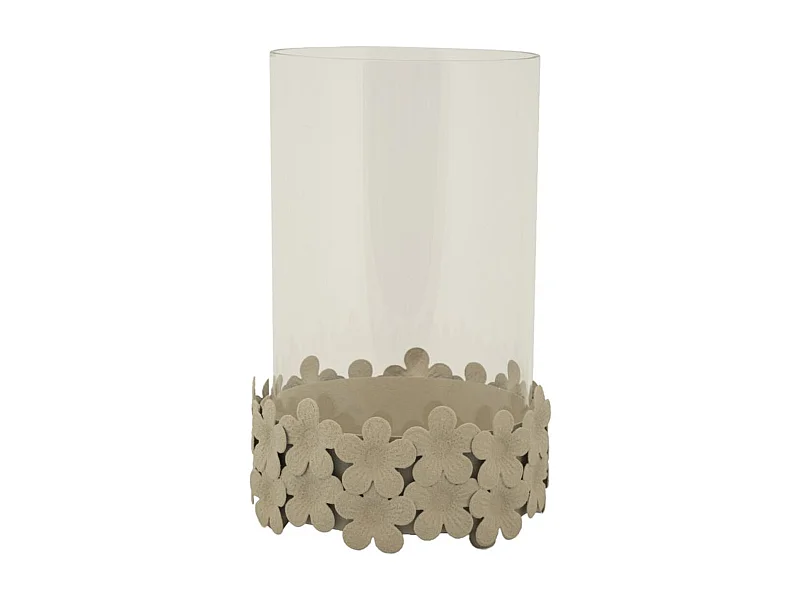 Kaarsenhouder MF744, Beige, 14x14x21 cm, Seven Design