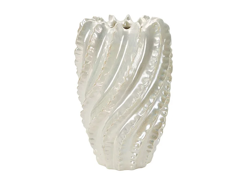 Decoratieve Vaas MF812, Wit, 30x30x48 cm, Seven Design