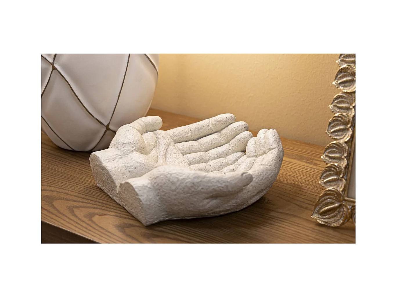 Plateau Mains, Beige, 22,7x20x7,3 cm, Epikasa