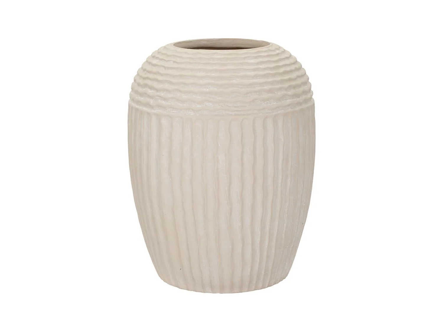 Vase Décoratif MF818, Beige, 30x30x38,5 cm, Epikasa