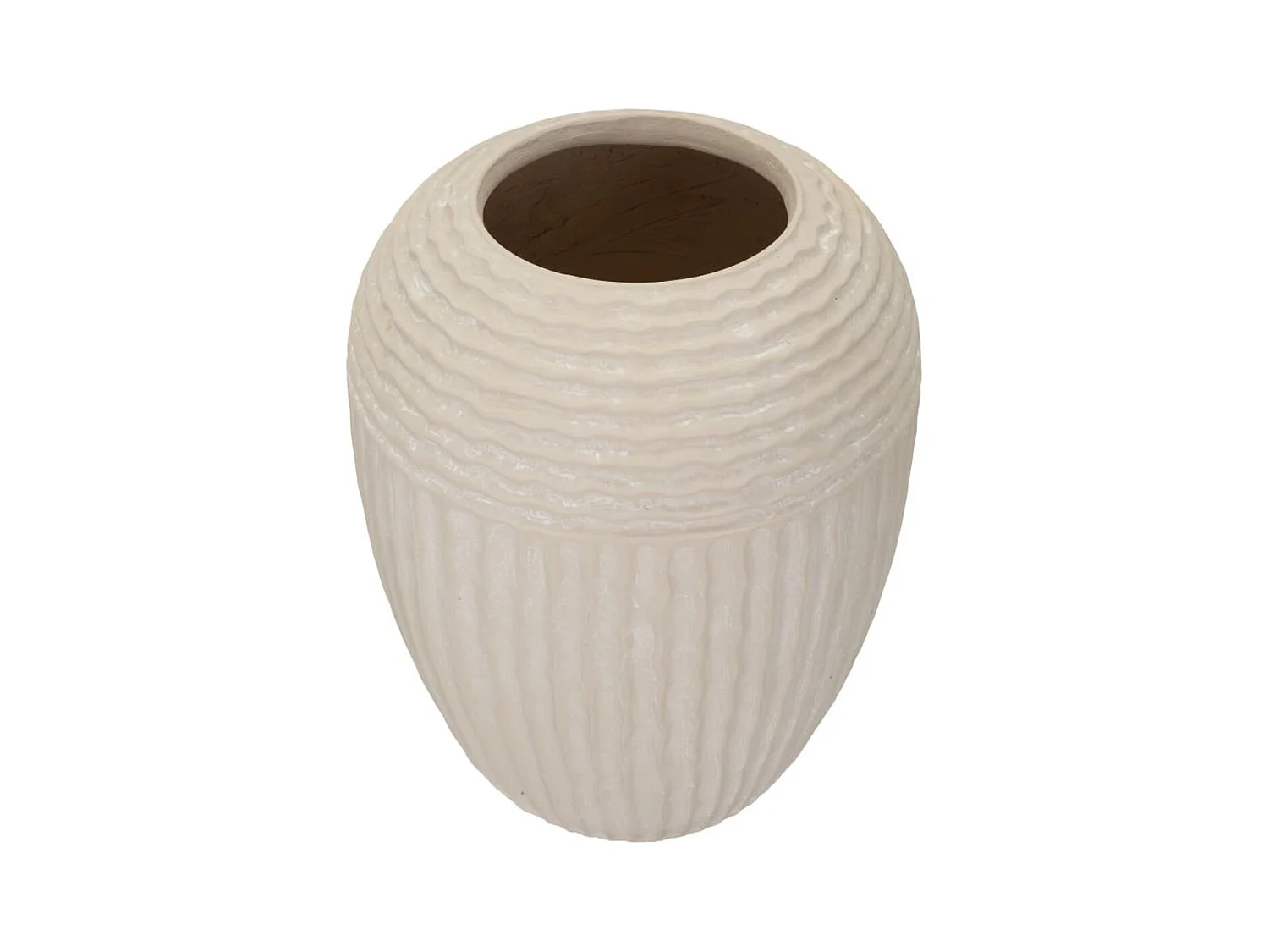 Vase Décoratif MF818, Beige, 30x30x38,5 cm, Epikasa