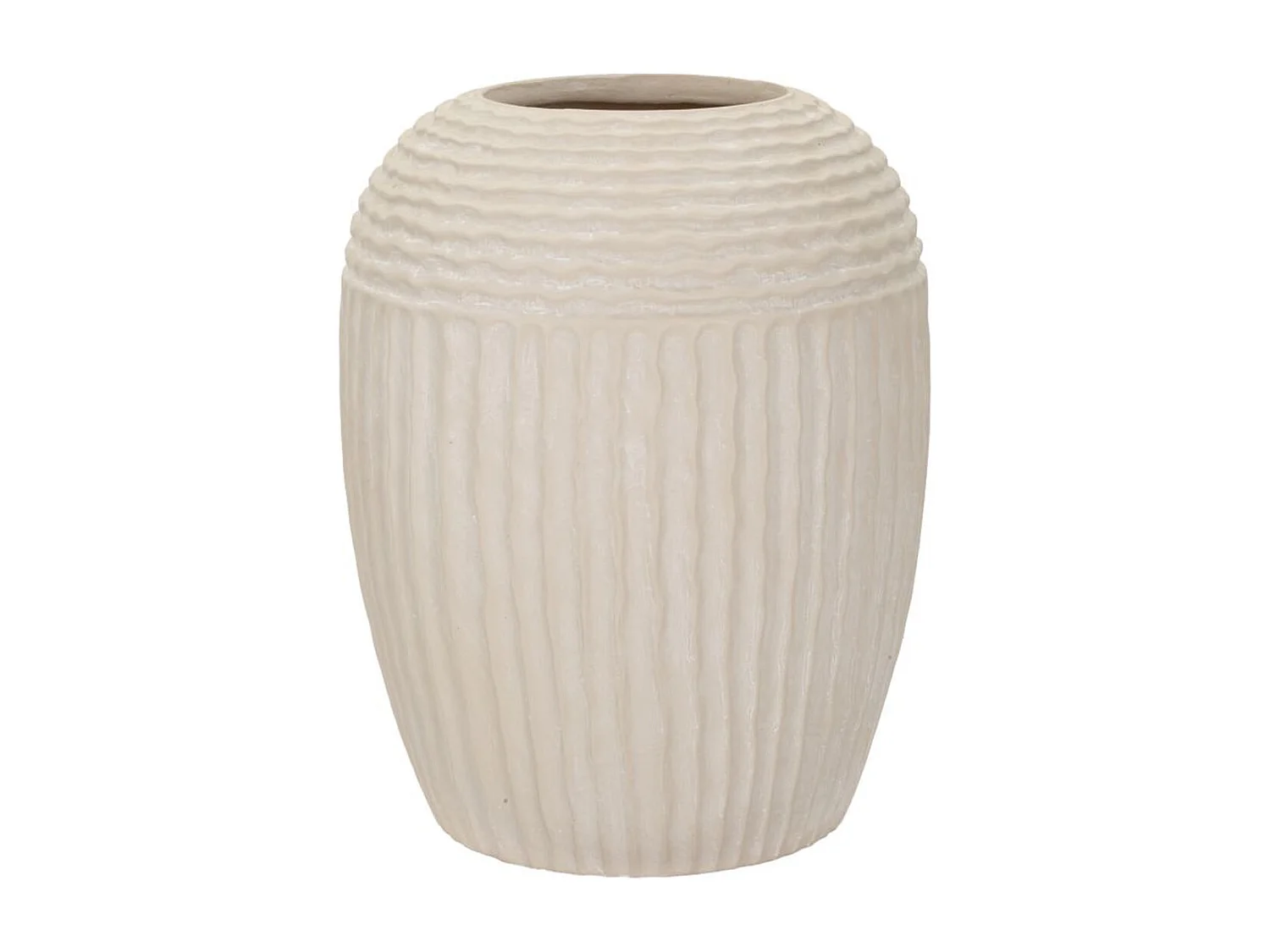 Wazon Dekoracyjny MF818, Beżowy, 30x30x38,5 cm, Seven Design