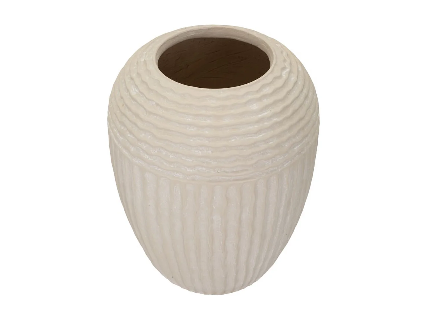 Wazon Dekoracyjny MF818, Beżowy, 30x30x38,5 cm, Seven Design