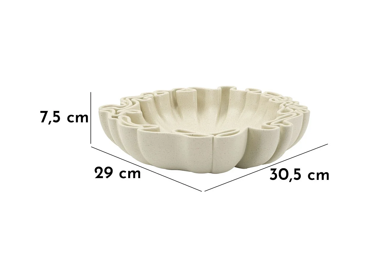 Plateau MF860, Beige, 30,5x29x7,5 cm, Seven Design