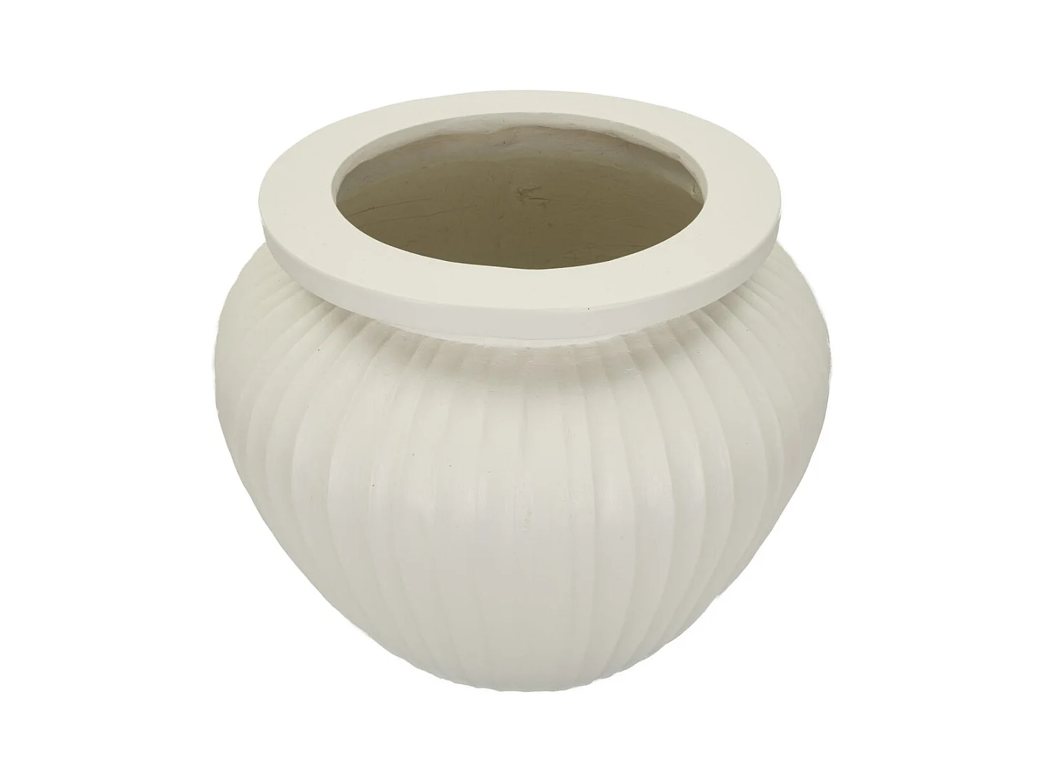 Vase Décoratif MF810, Beige, 48x48x38 cm, Epikasa