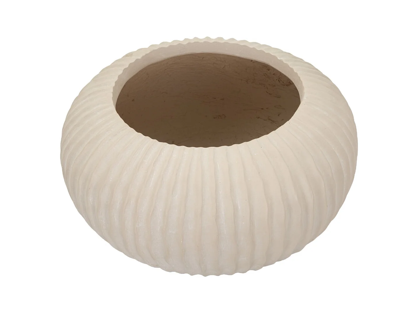 Vase Décoratif MF829, Beige, 35x35x18 cm, Seven Design