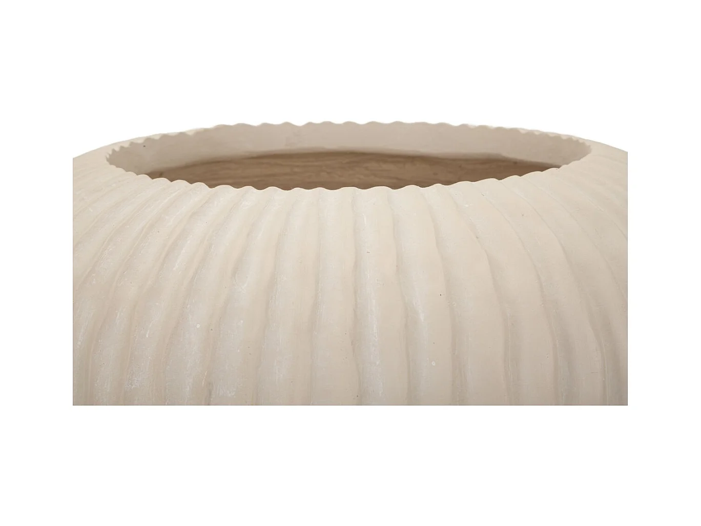Vase Décoratif MF829, Beige, 35x35x18 cm, Seven Design