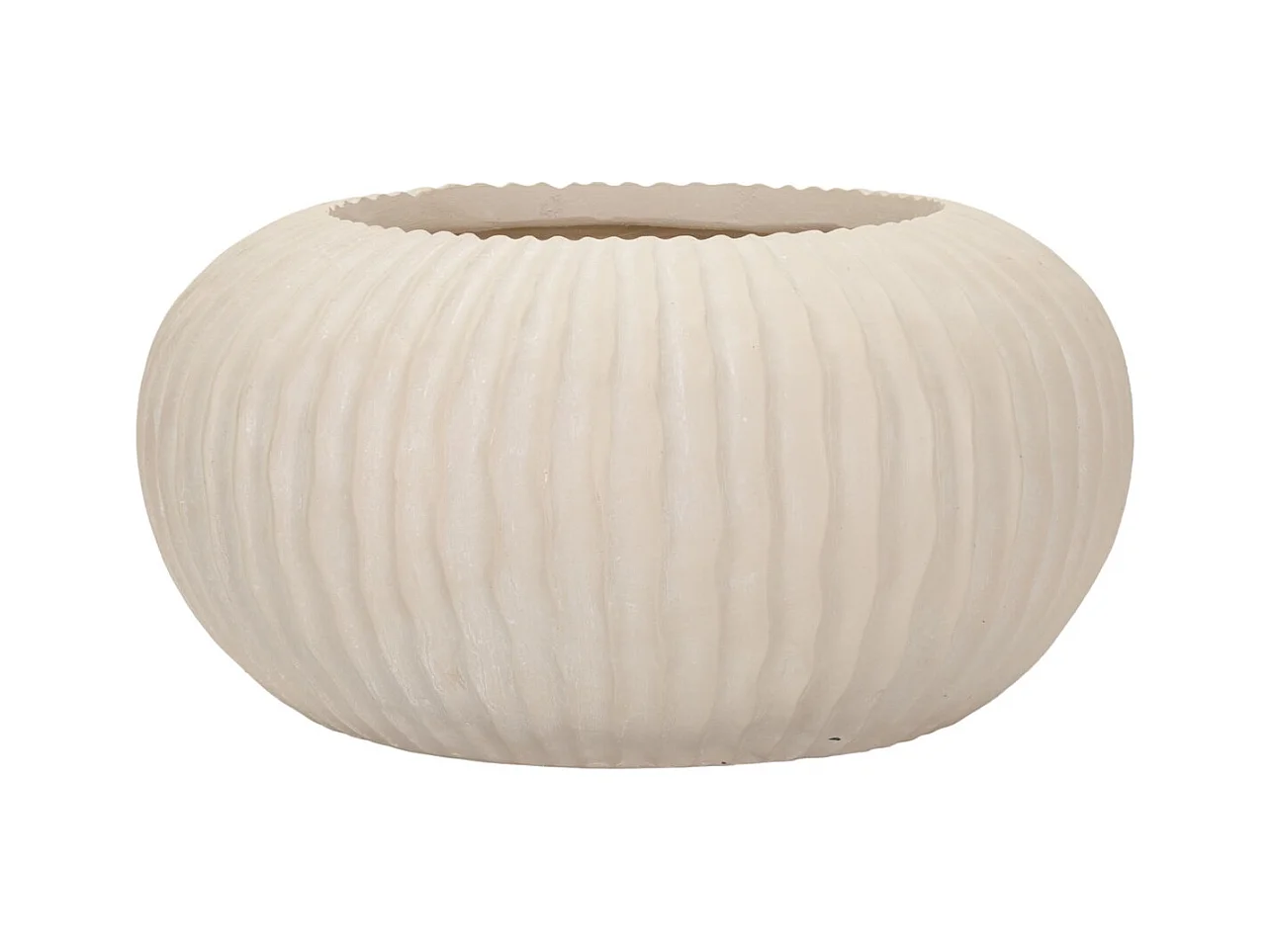 Vase Décoratif MF829, Beige, 35x35x18 cm, Epikasa