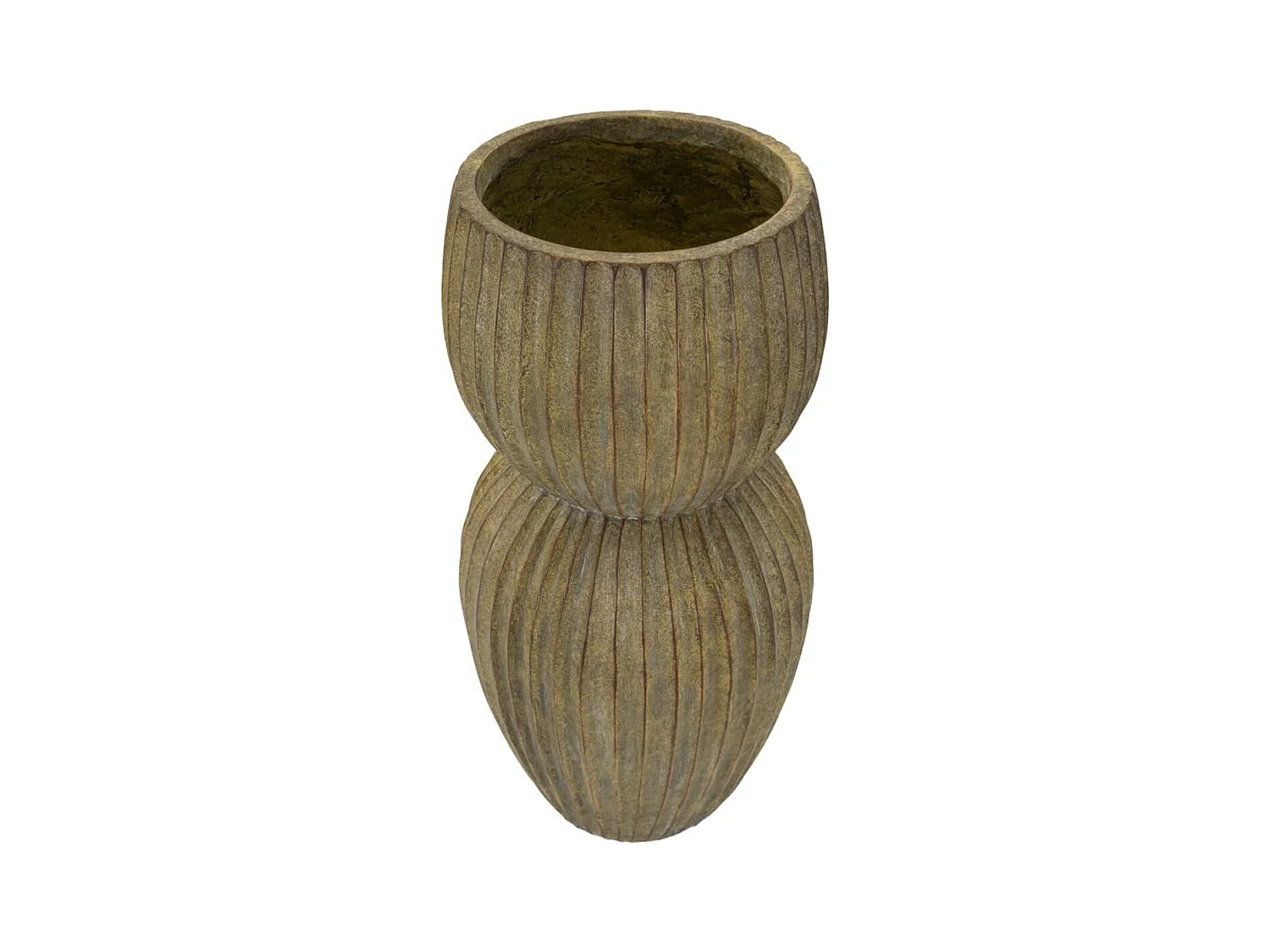 Vase Décoratif MF825, Vert, 25x25x52,5 cm, Seven Design