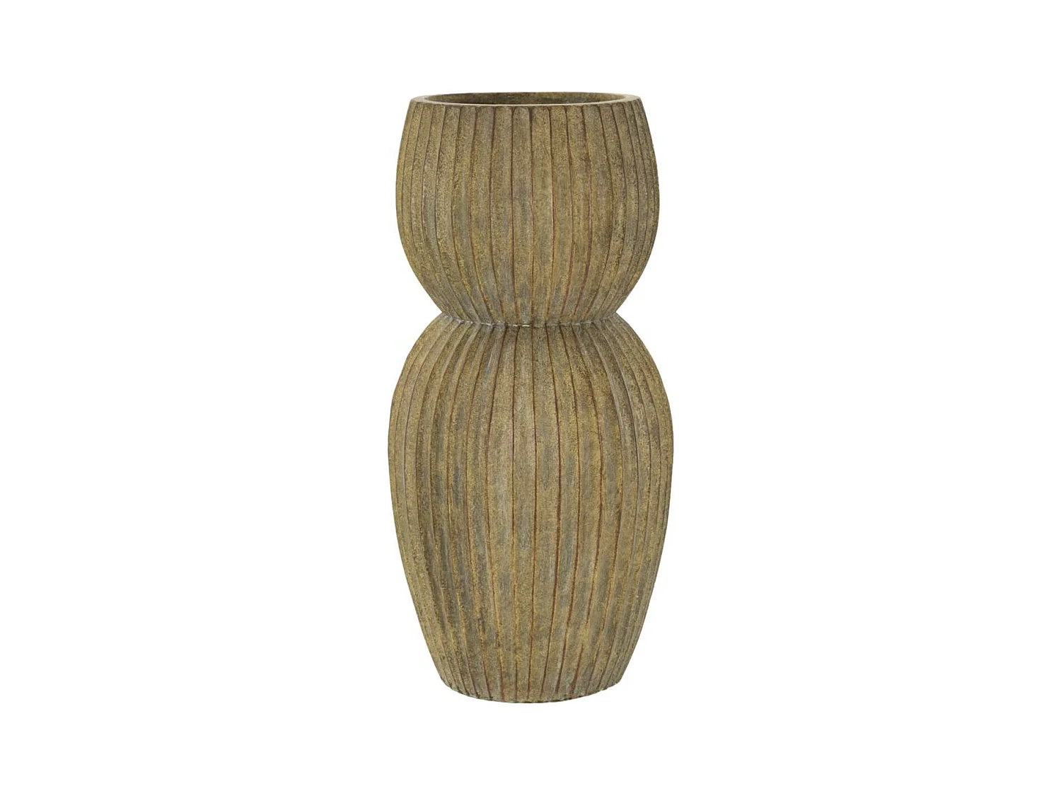Vase Décoratif MF825, Vert, 25x25x52,5 cm, Epikasa