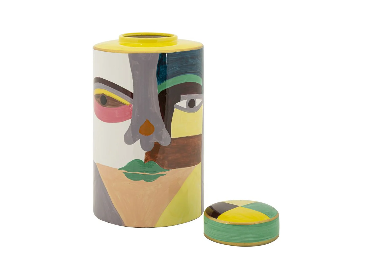 Vase Décoratif MF837, Rouge, 19x19x33 cm, Seven Design