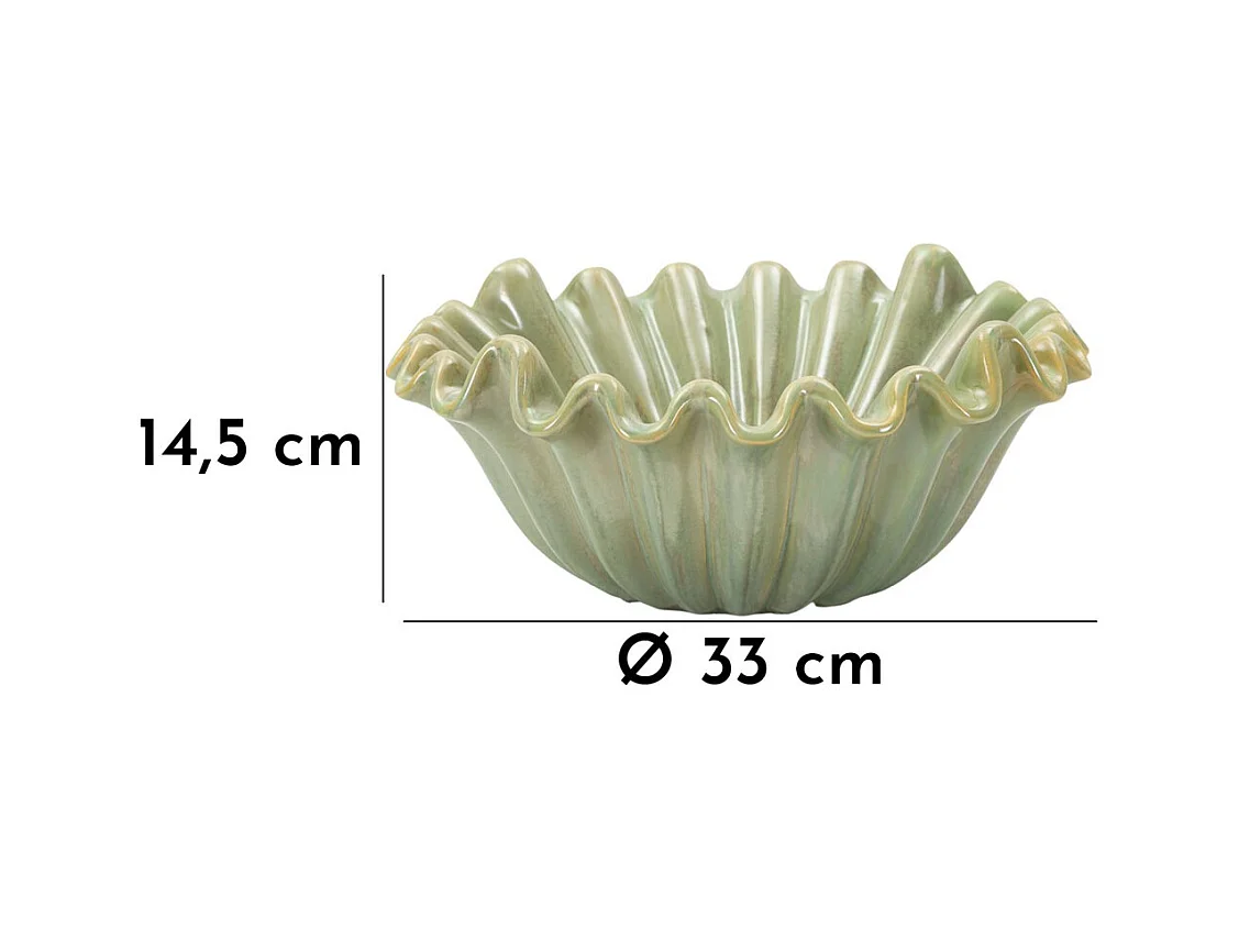 Plateau MF856, Vert, 33x33x14,5 cm, Epikasa