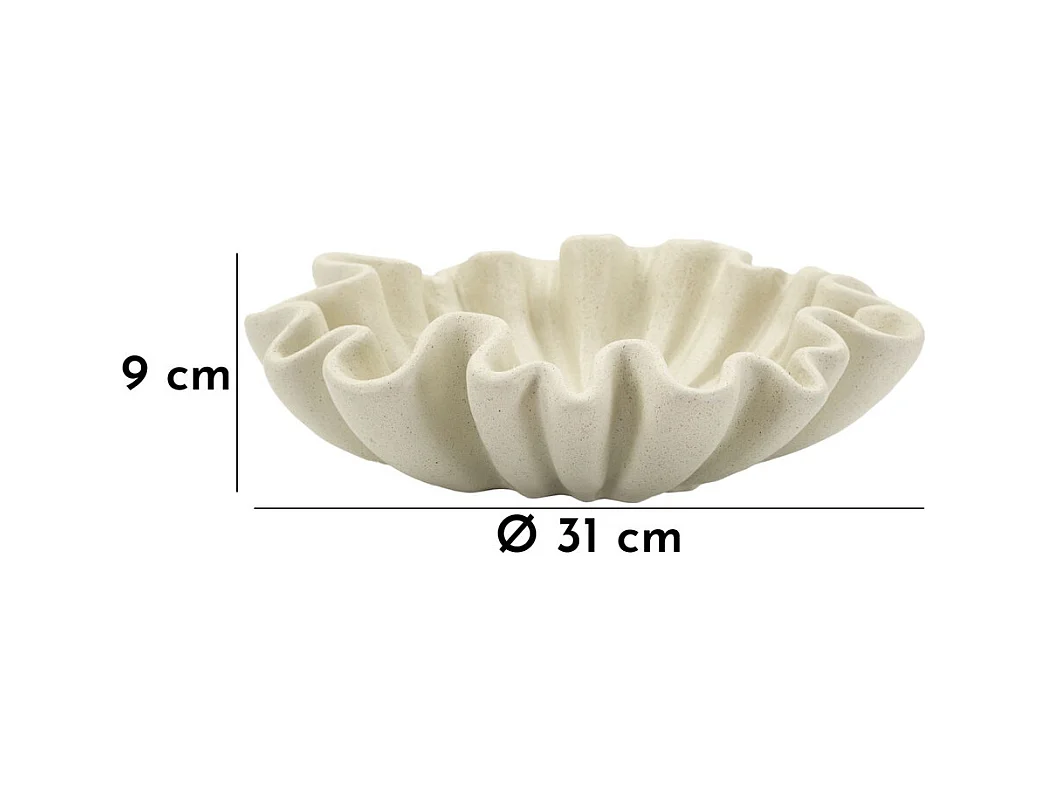 Plateau MF863, Beige, 31x31x9 cm, Epikasa