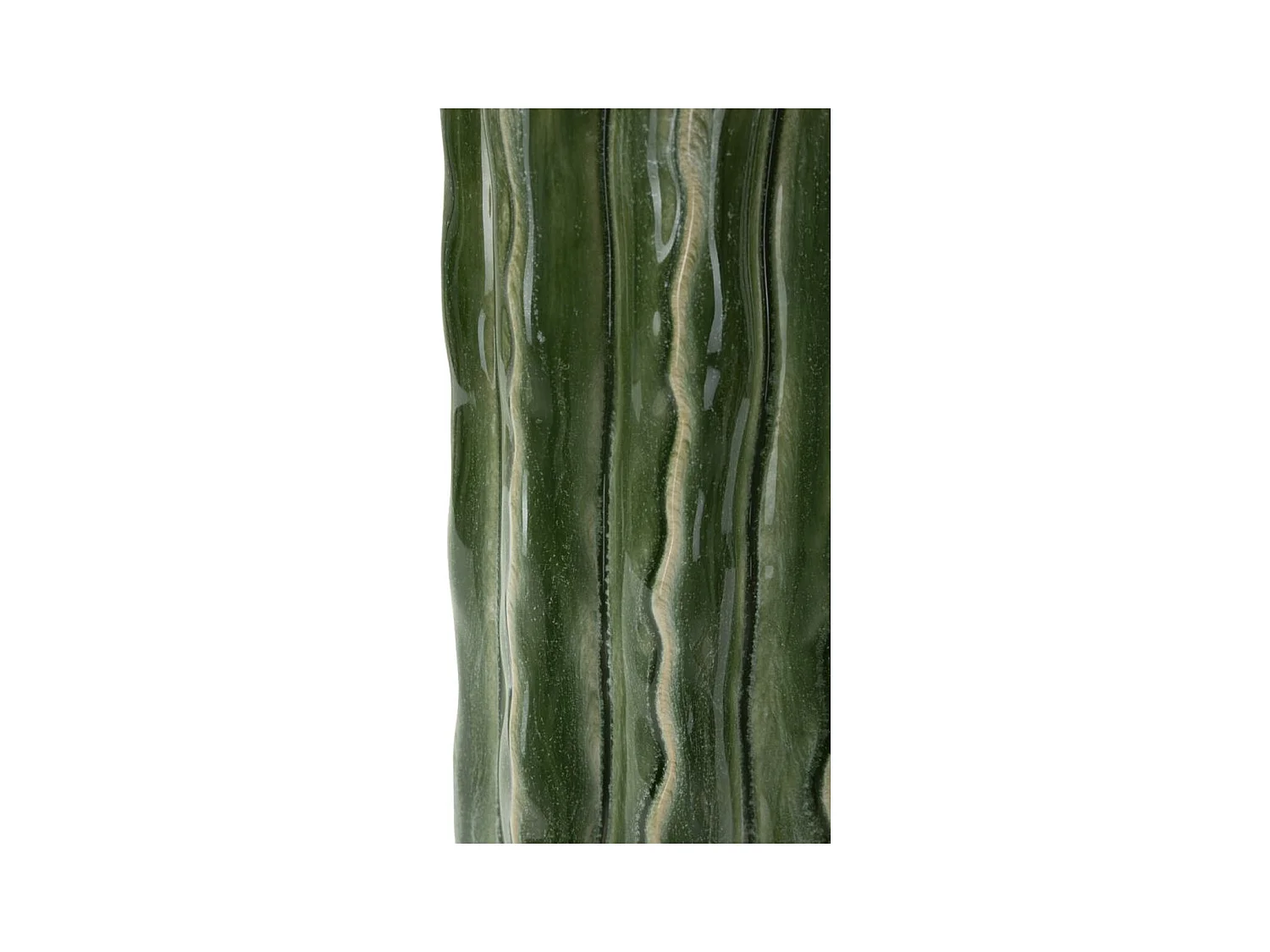 Vase Décoratif MF848, Vert, 12x12x31,5 cm, Seven Design