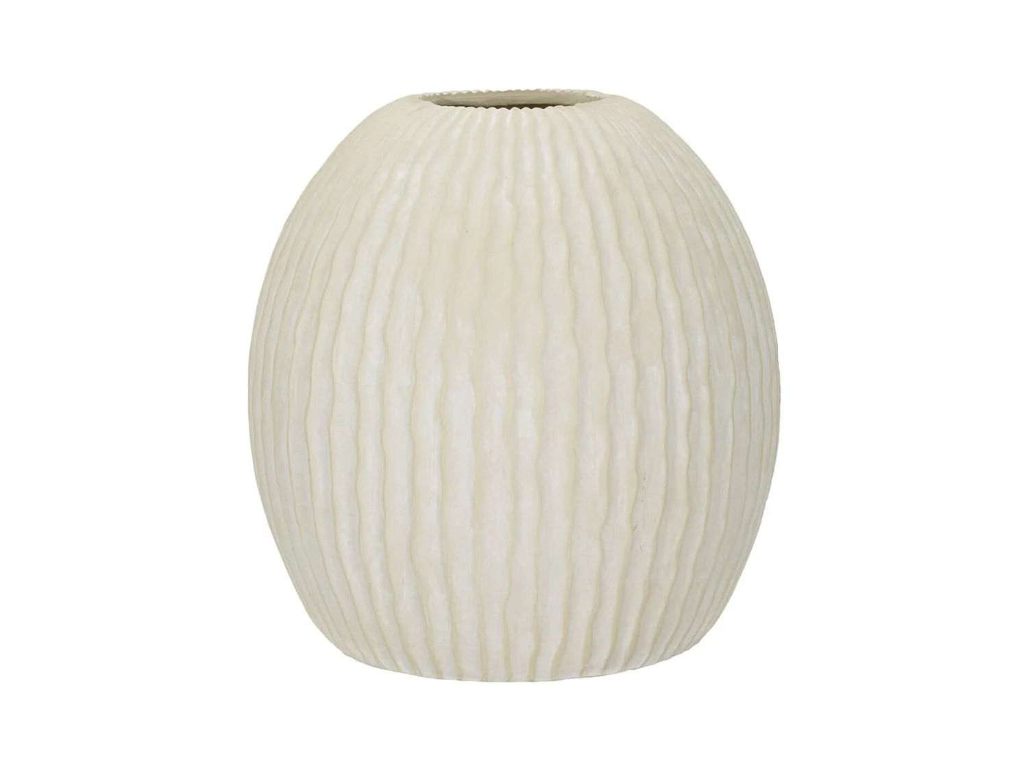 Vase Décoratif MF814, Beige, 36,5x36,5x38 cm, Epikasa