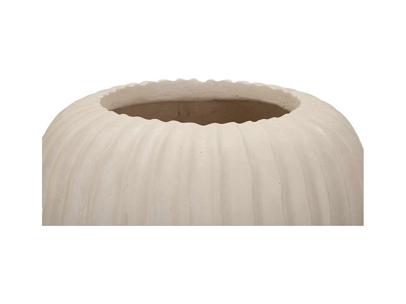 Vase Décoratif MF835, Beige, 26,5x26,5x26 cm, Seven Design