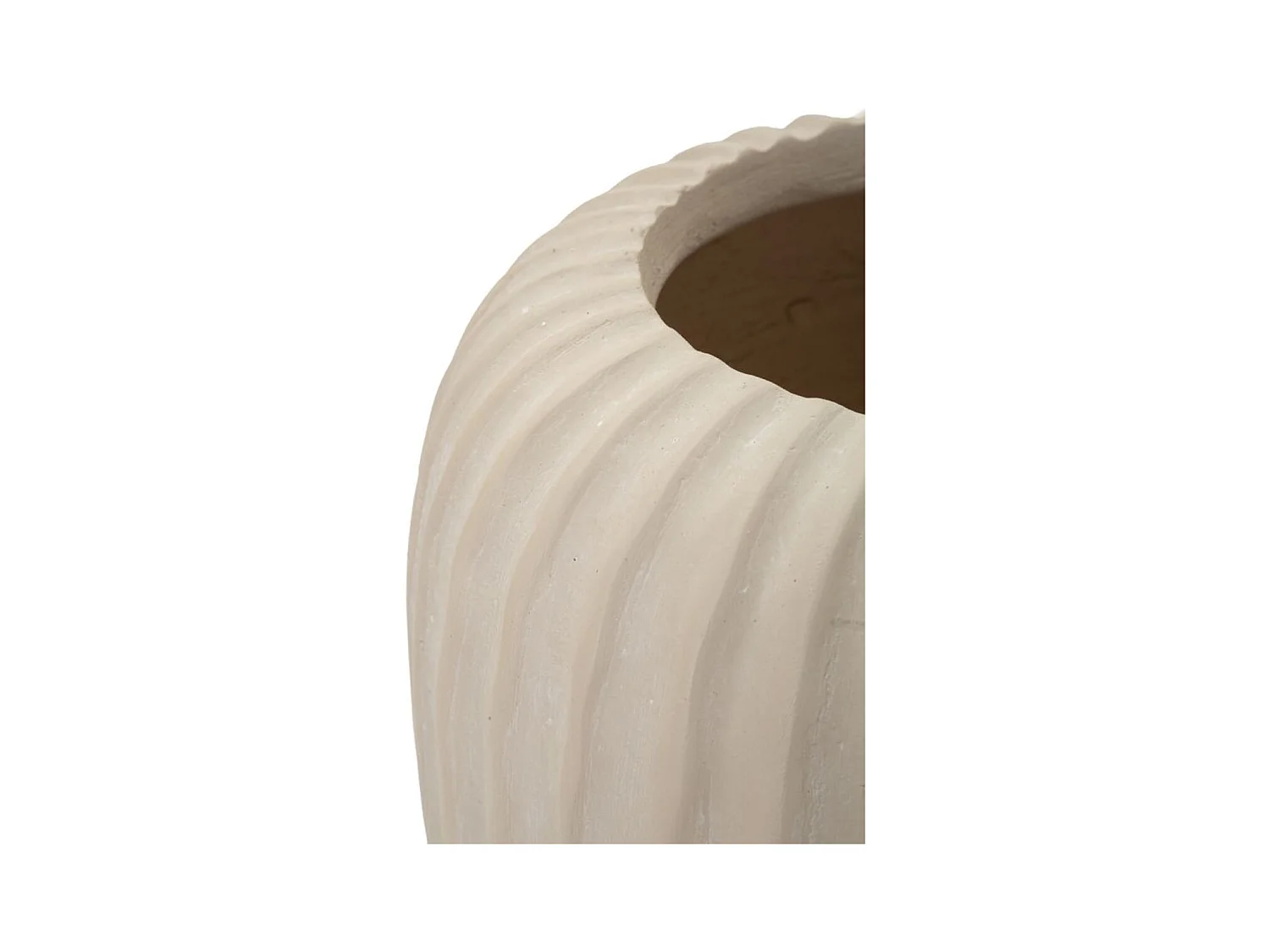 Vase Décoratif MF835, Beige, 26,5x26,5x26 cm, Seven Design