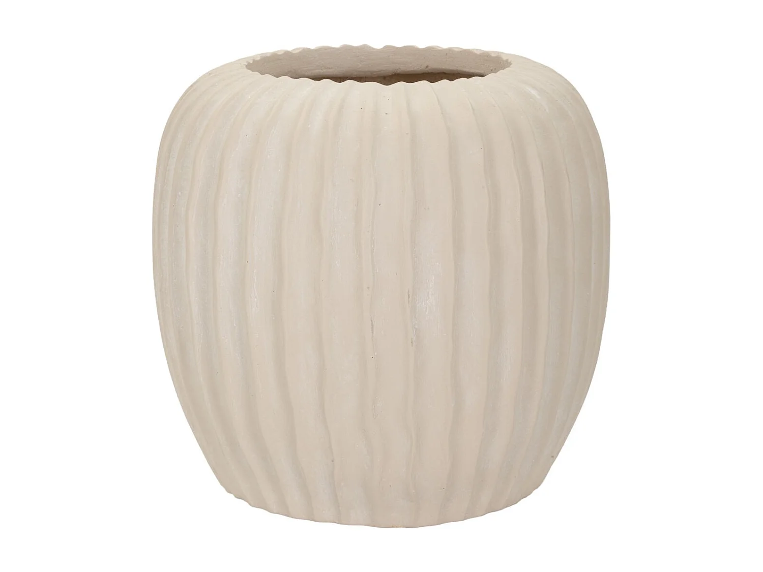 Vase Décoratif MF835, Beige, 26,5x26,5x26 cm, Seven Design